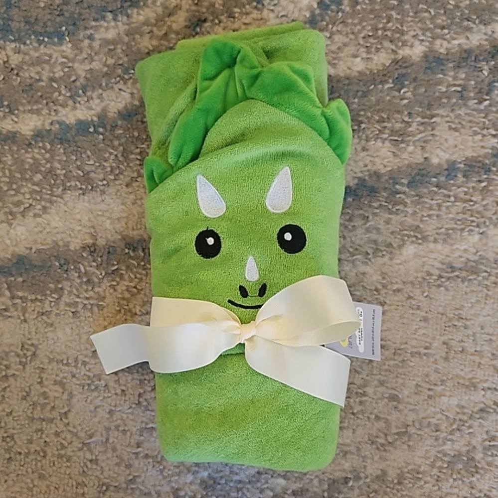 NWT Baby/ Kids Hooded Dinosaur Bath Towel 0+ (33"x33")